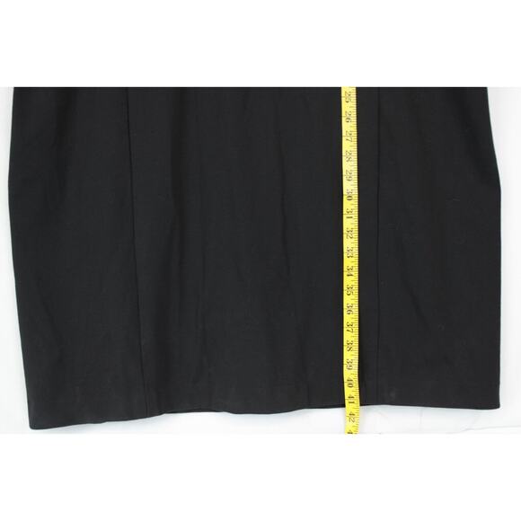 Ellen Tracy Shift Dress Women 24W Knee Length Short Sleeve Black Back Zip Lined - Picture 6 of 10